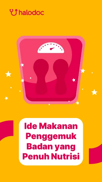 Ilustrasi makanan padat nutrisi dengan alpukat dan kacang untuk surplus kalori bertahap pada wanita
