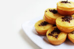 kue cubit toping meses cokelat