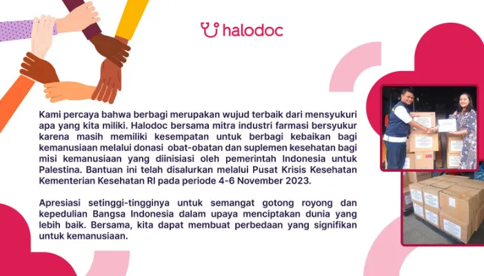 Halodoc dan Mitra Industri Farmasi Berikan Bantuan Kesehatan Bagi Misi Kemanusiaan