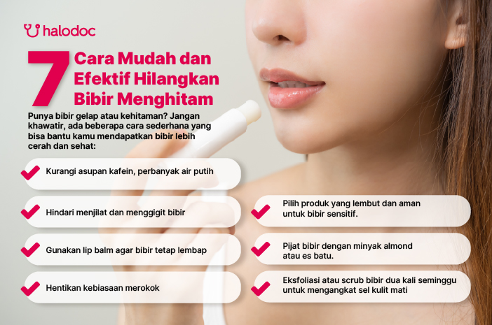 7 Cara Mudah dan Efektif Hilangkan Bibir Menghitam