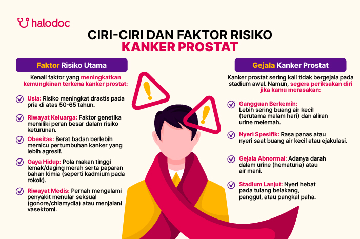 Ciri-Ciri dan Faktor Risiko Kanker Prostat