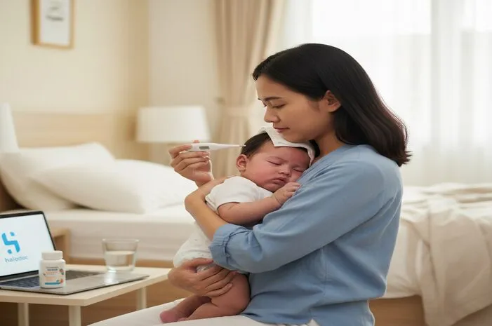 Bayi Demam Naik Turun? Ini Penyebab & Cara Mengatasinya!