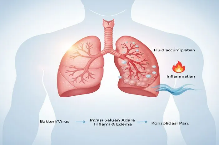 Patofisiologi Pneumonia: Proses, Penyebab, & Komplikasi