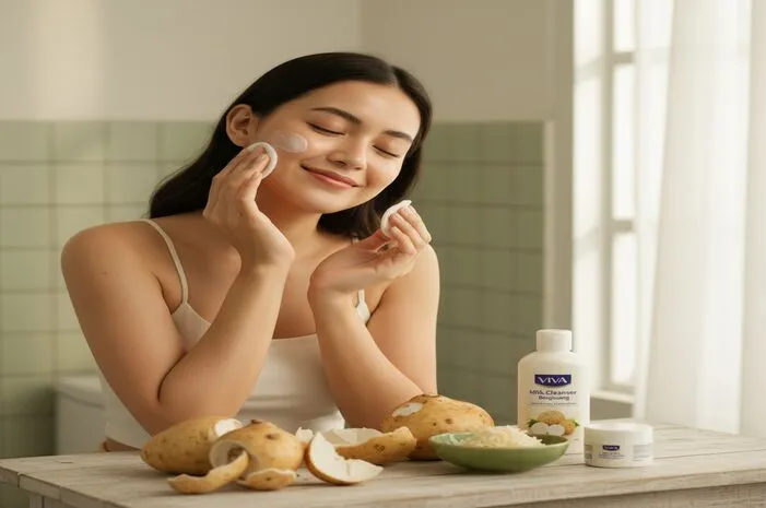 Viva Milk Cleanser Bengkuang: Cerah & Lembap Alami