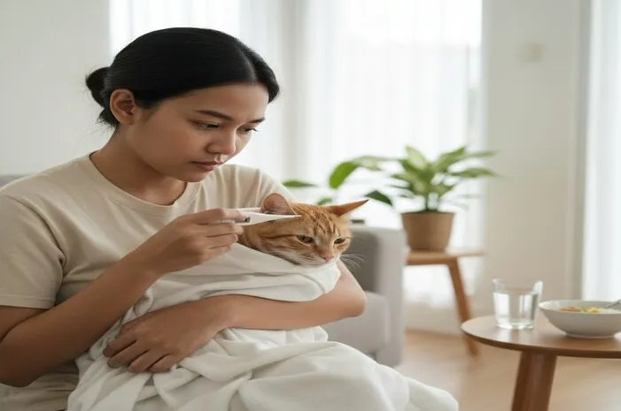 Kucing Demam: Gejala, Penyebab, & Cara Mengatasi