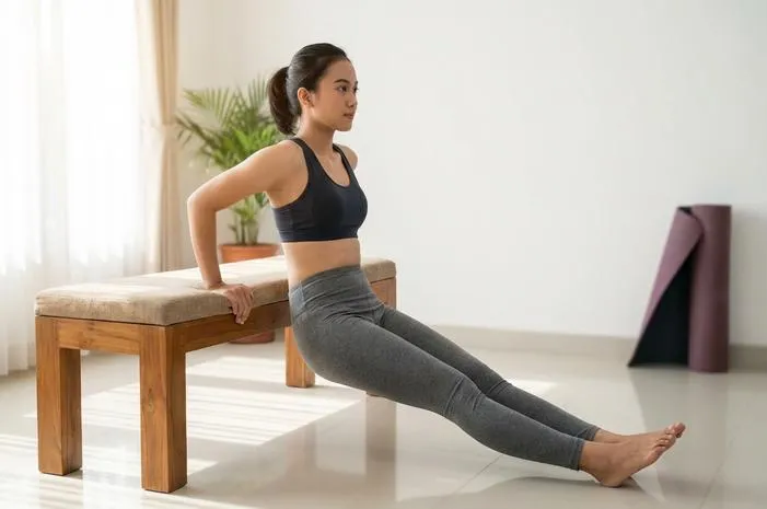 Bench Dips: Cara Efektif Melatih Trisep di Rumah