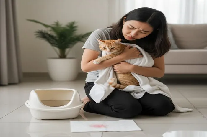 Kucing Kencing Darah: Penyebab, Gejala, dan Pertolongan!