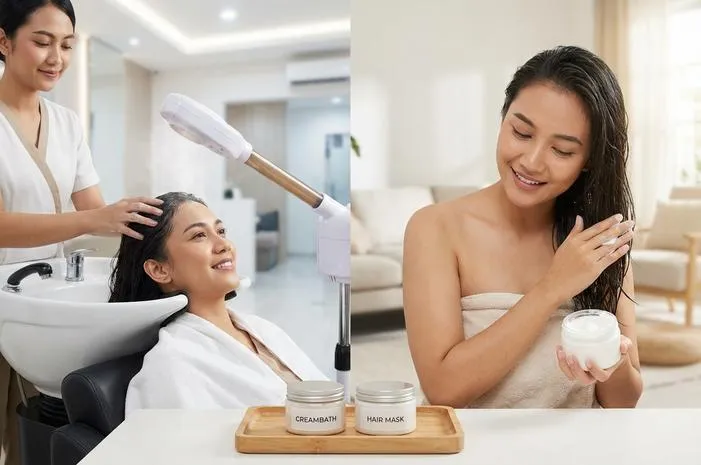 Kenali Perbedaan Creambath dan Hair Mask Mana yang Cocok