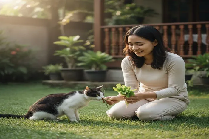 Alasan Kucing Makan Rumput dan Manfaatnya Bagi Kesehatan