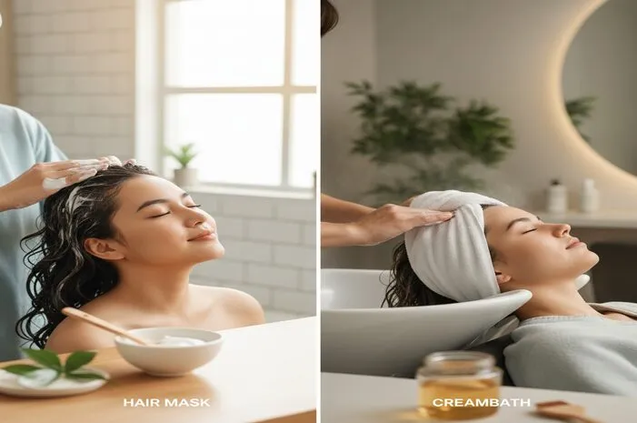 Hair Mask vs Creambath: Ini Bedanya!