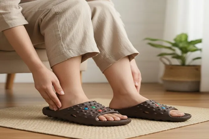 Sandal Refleksi: Pijat Kaki Praktis, Badan Lebih Segar!