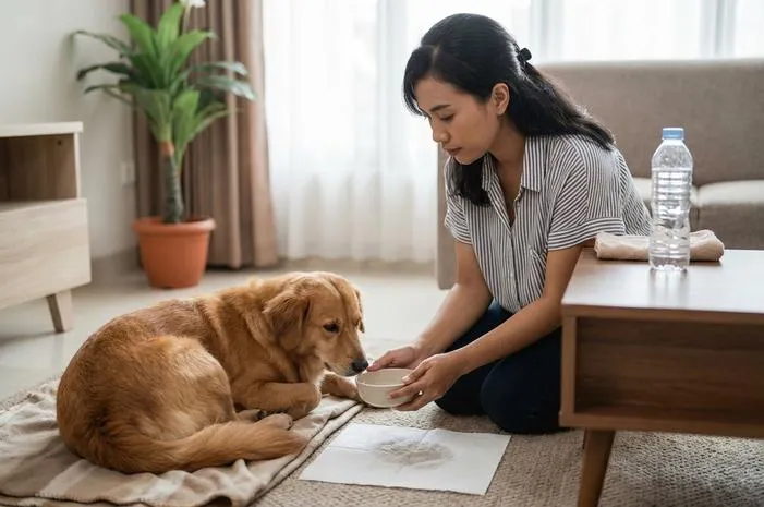 Anjing Muntah Kuning: Penyebab, Cara Mengatasi dan Kapan ke Dokter