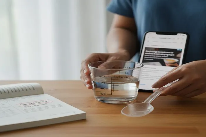 1/4 Berapa ml? Takaran Tepat Sendok Teh dan Makan!