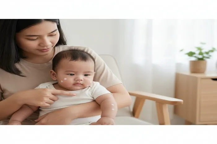 Bercak Putih Pada Kulit Bayi: Penyebab dan Cara Atasi