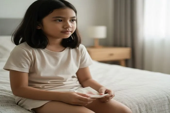 Warna Darah Haid Pertama Anak: Cokelat? Merah?