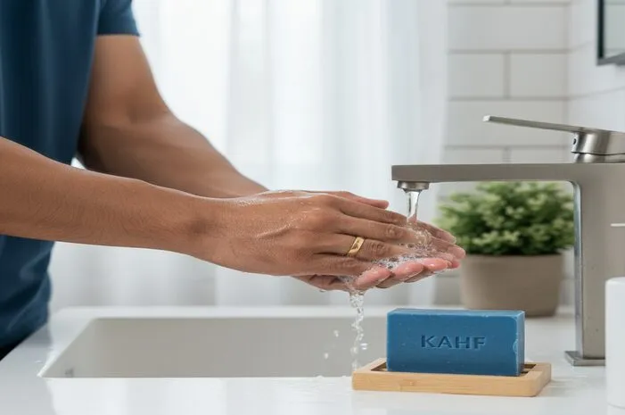 Sabun Kahf Biru: Rahasia Wajah Cerah & Segar Pria