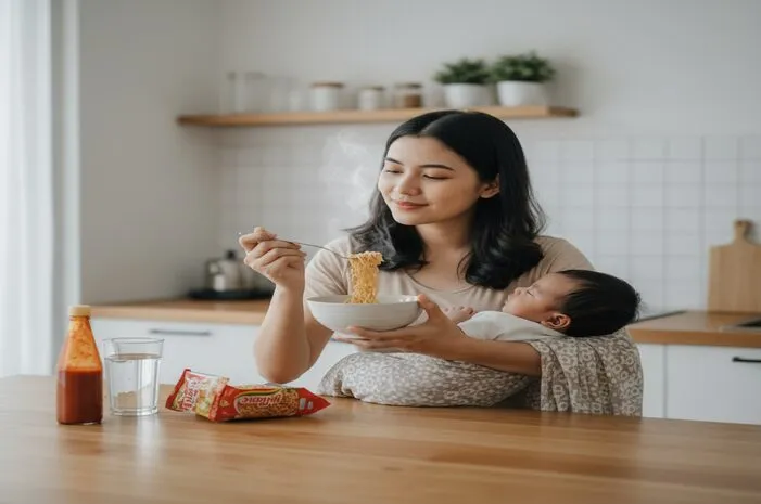 Ibu Menyusui Makan Mie Instan? Ini Kata Dokter!