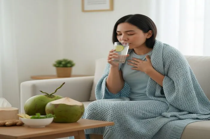 Bolehkah Minum Air Kelapa Saat Demam Batuk? Ini Jawabnya