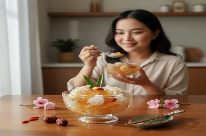 Peach Gum Dessert: Enak, Sehat, Bikin Kulit Auto Glowing!