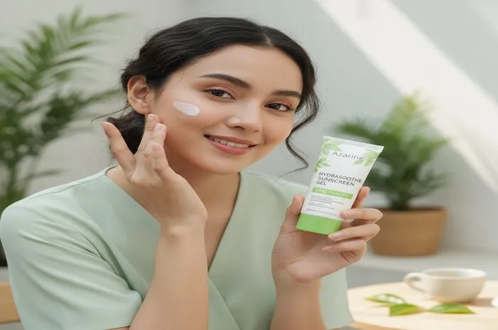 Sunscreen Azarine Hijau untuk Kulit Berminyak Berjerawat