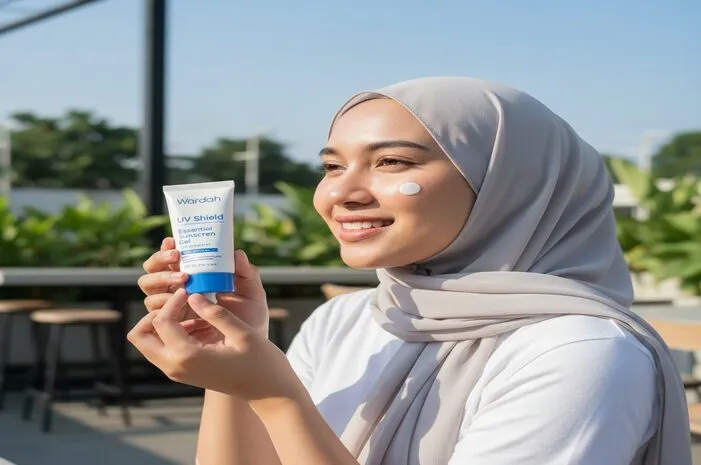 Wardah UV Shield Essential Sunscreen Gel: Glowing Tanpa Lengket!