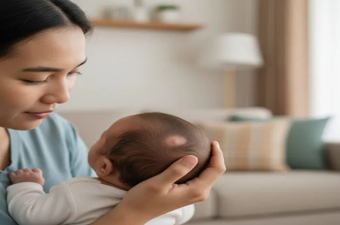 Ubun Ubun Bayi Berdenyut? Normal Kok, Tapi Waspada Jika Ini!