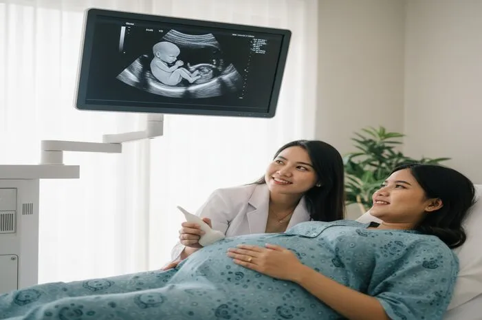 Yuk Intip Bentuk Janin 5 Bulan di USG, Gemas!