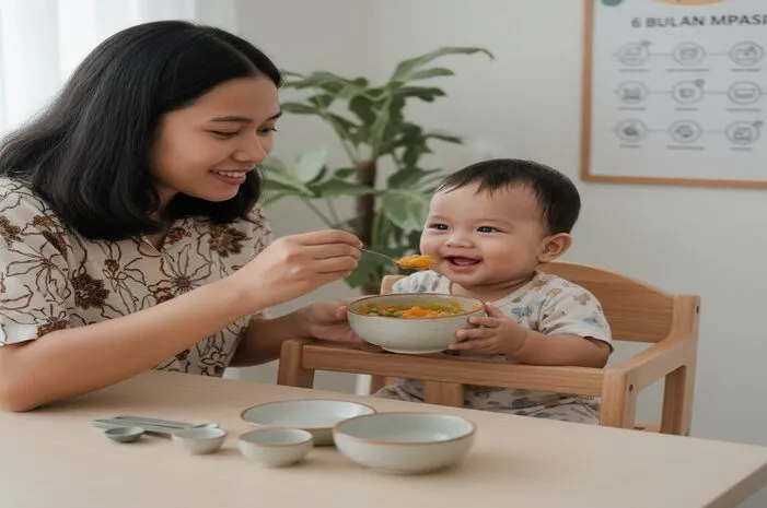 Takaran MPASI Bayi 6 Bulan: Mulai Berapa Sendok Ya?