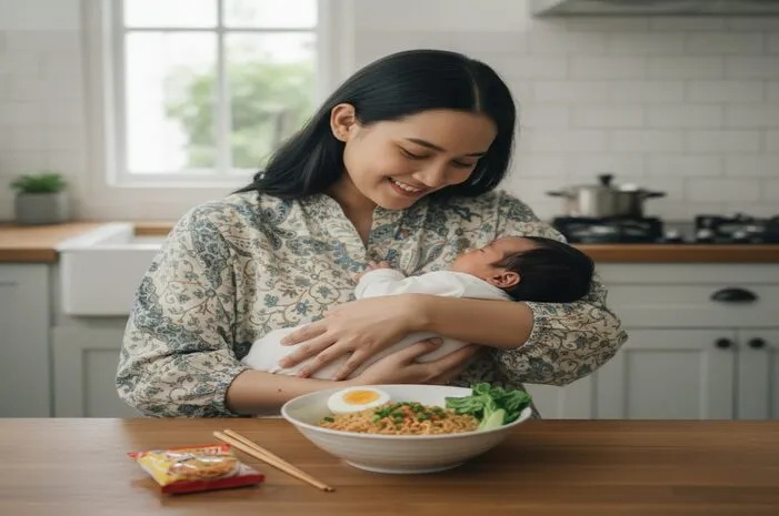 Ibu Menyusui Boleh Makan Mie Instan Asal Tahu Cara