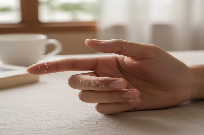 Bintik Berair Gelembung di Jari Tangan? Ini Sebabnya