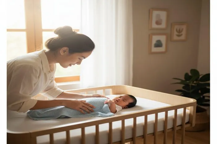 Posisi Tidur Bayi 0-3 Bulan: Telentang Paling Aman