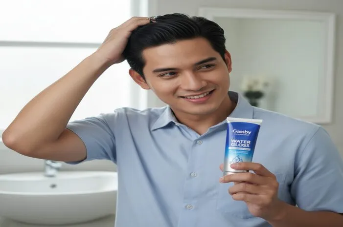 Gatsby Water Gloss: Gaya Keren, Kilau Basah, Mudah Bersih