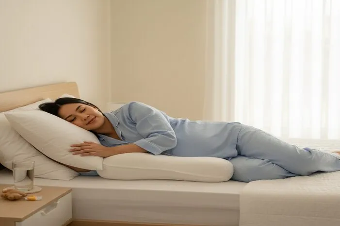 Trik Posisi Tidur Kurangi Mual Saat Hamil Muda, Auto Plong!