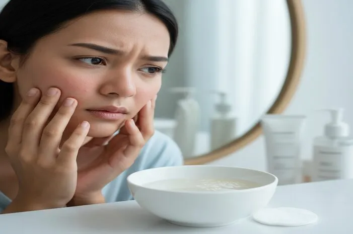 Sst! Efek Samping Air Beras untuk Wajah Tak Terduga