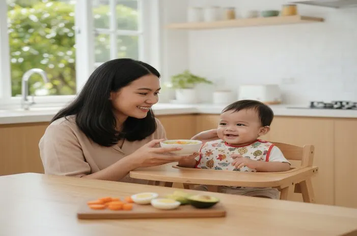 Ide Makanan Bayi 9 Bulan Praktis Penuh Gizi untuk Si Kecil