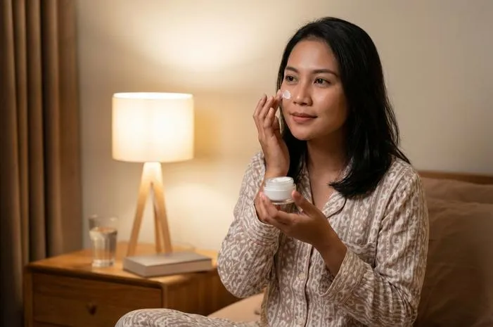 Krim Malam: Bangun Tidur Langsung Glowing Maksimal