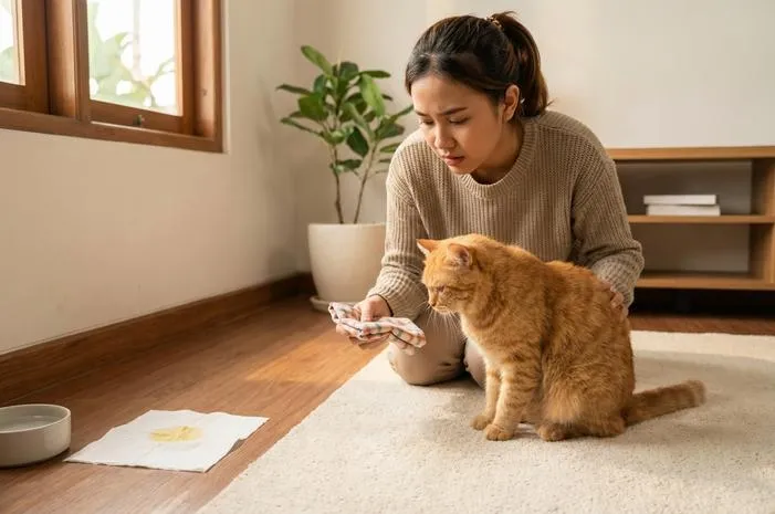 Kenapa Kucing Muntah Kuning: Sering Karena Perut Kosong