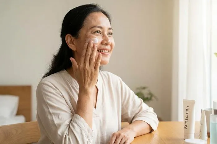 Sunscreen Flek Hitam Usia 40+: Wajah Cerah Bebas Noda