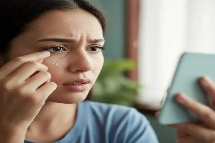 Ada Bintik Putih di Kelopak Mata Dalam? Kenapa dan Atasi
