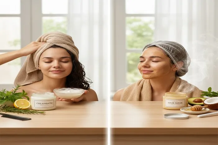 Perbedaan Creambath dan Hair Mask: Jangan Salah Pilih!