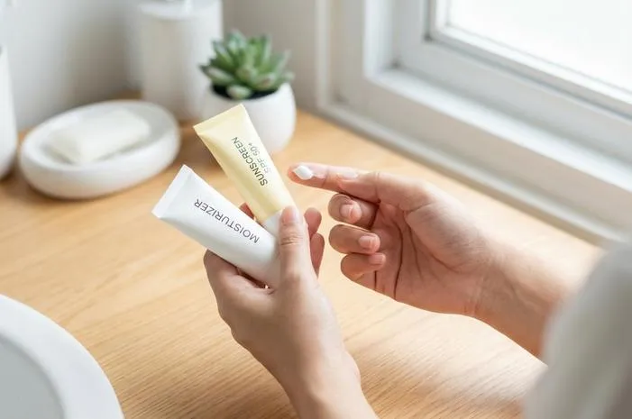 Pakai Sunscreen Dulu Atau Moisturizer? Ini Urutan Tepat!