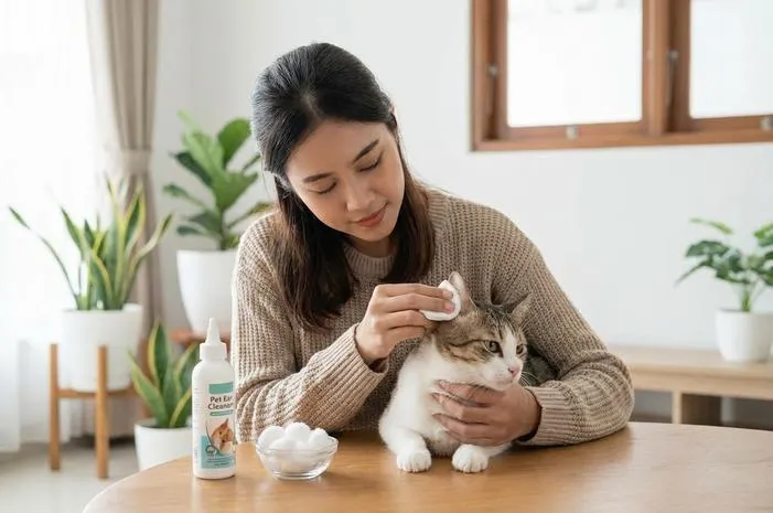 Gampang! Cara Membersihkan Telinga Kucing di Rumah