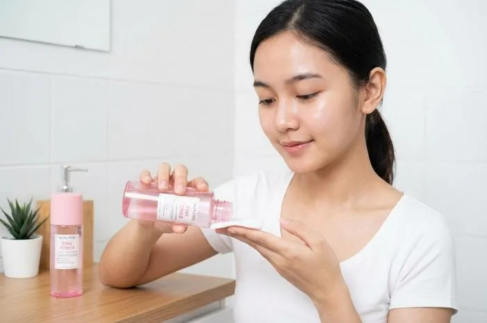Toner Skintific Pink Bikin Wajah Cerah Glowing Maksimal