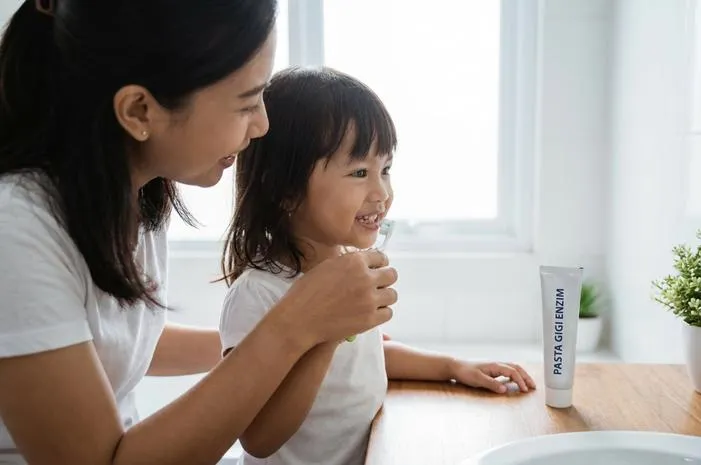 Pasta Gigi Enzim Anak Aman Tertelan Dan Tanpa Detergen