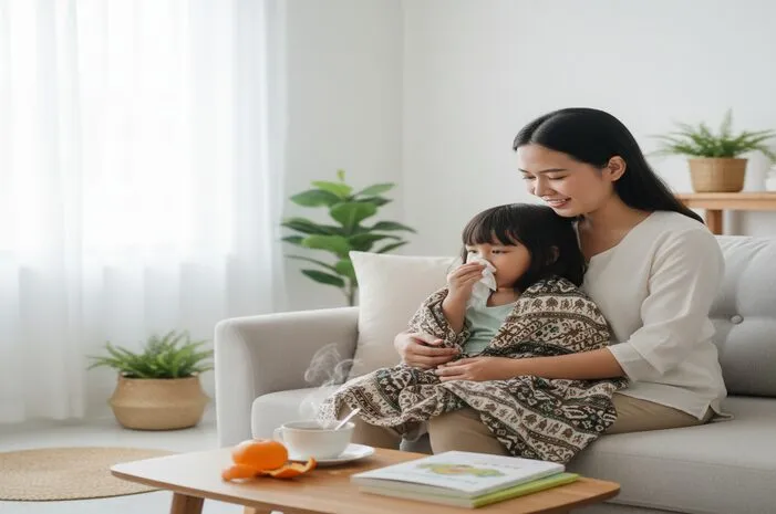 Biar Batuk Pilek Anak Cepat Sembuh, Ikuti Tips Ini