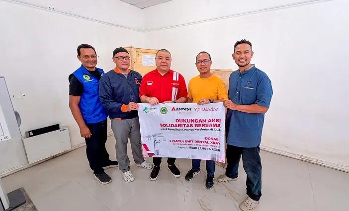Gotong Royong Pemulihan Layanan Kesehatan Pascabencana: Halodoc dan Andini Sarana (Mensa Group) Donasikan Teknologi Dental Imaging Mutakhir untuk RSUD di Aceh