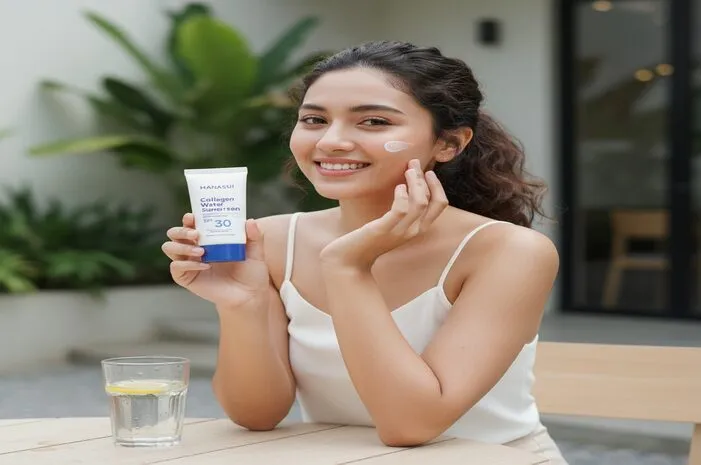 Hanasui Collagen Water Sunscreen SPF 30 Sebening Air