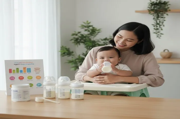 Takaran Susu Bayi 6-12 Bulan: Porsi Ideal Si Kecil