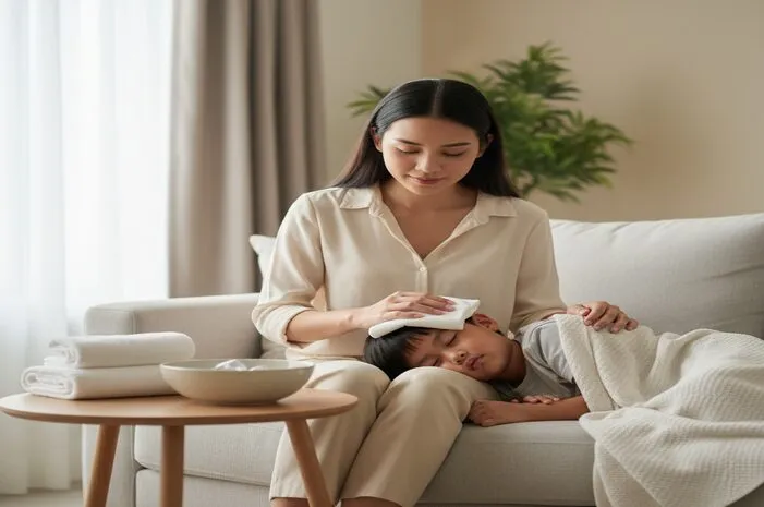 Kompres Anak Pakai Air Hangat Suam Kuku, Ini Caranya