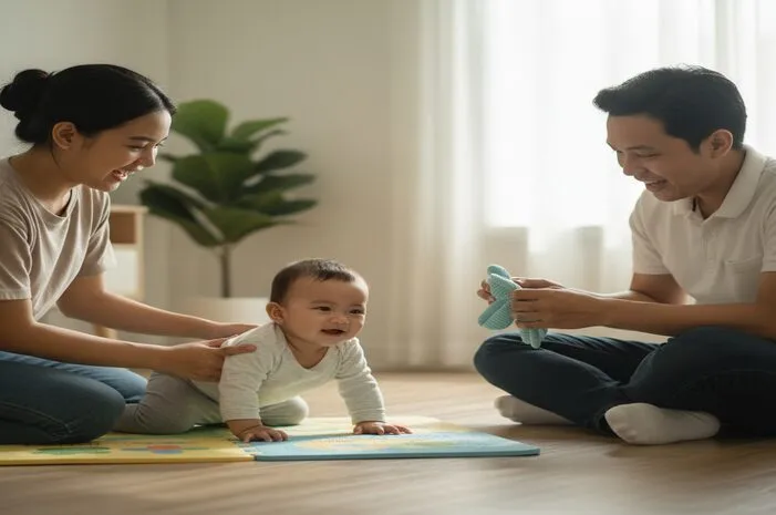 Umur Berapa Bayi Bisa Duduk dan Merangkak? Yuk Cek!